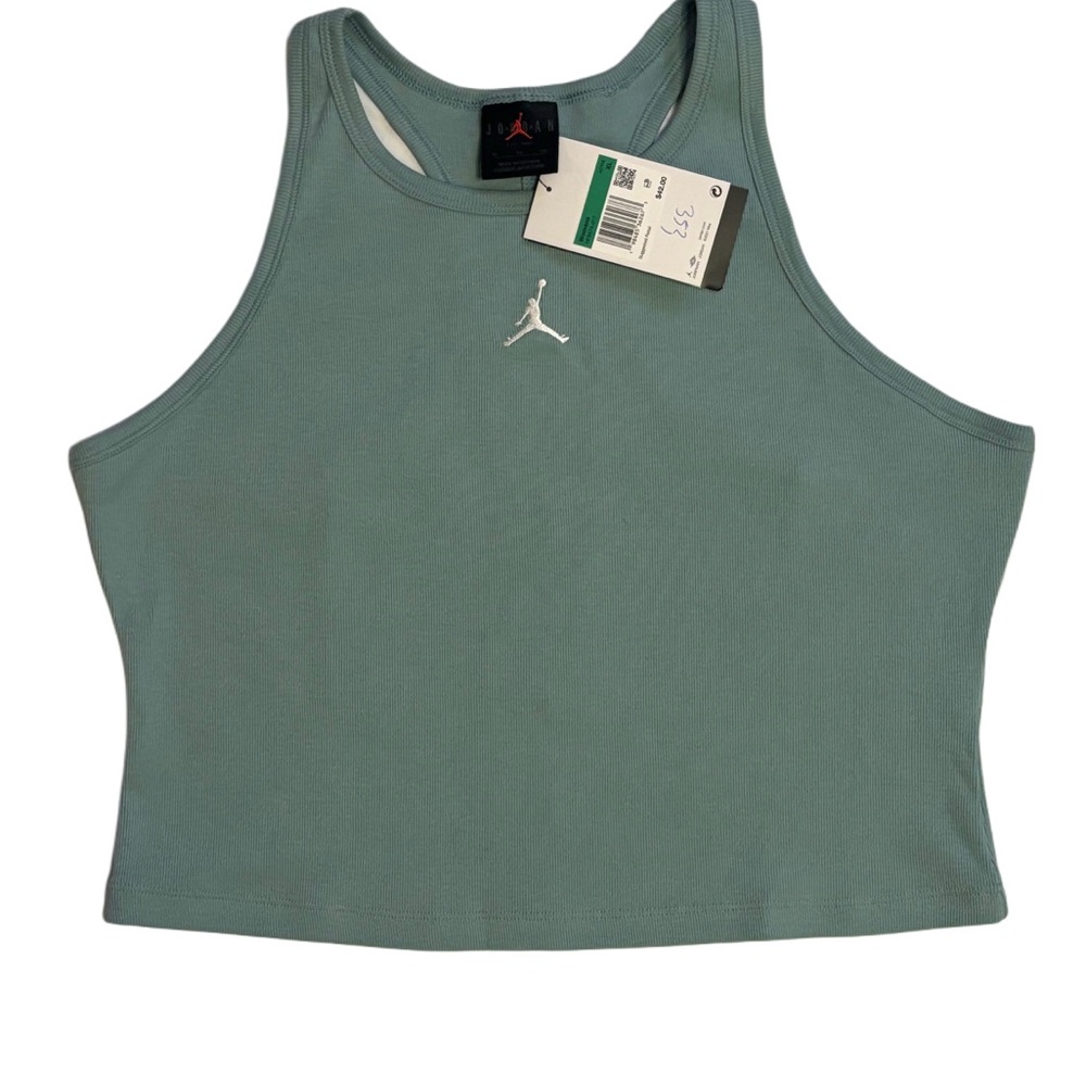 Jordan green cropped top